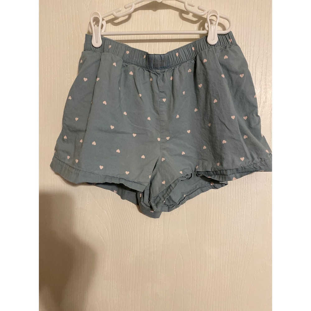 Victoria's Secret green Pink Heart Print Cotton Pajama Shorts S Sleepwear
0242